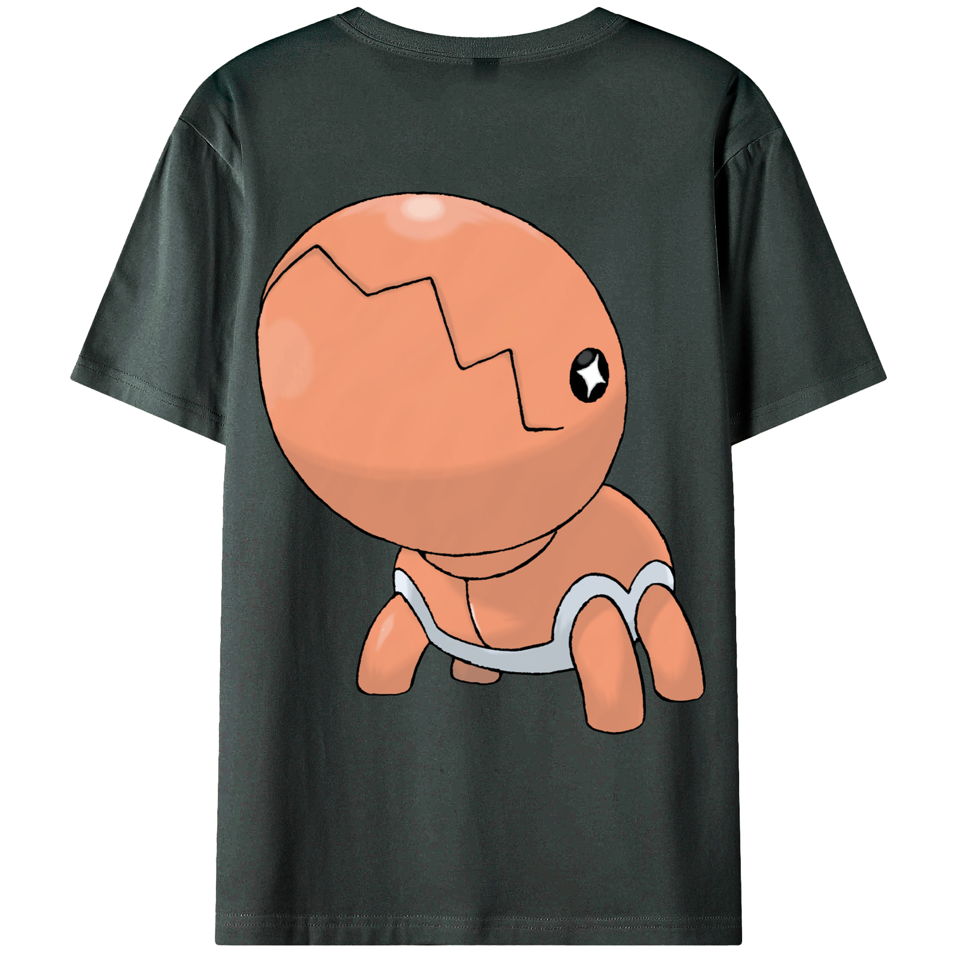 （画像用） ポケットモンスター Pokémon 綿100％ メンズ半袖Tシャツ（バックプリント） 通気性